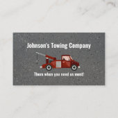 牽引牽引トラック会社名刺 名刺 (裏面)