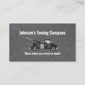 牽引牽引トラック会社名刺 名刺 (裏面)