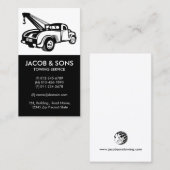 牽引牽引トラック自動補助 名刺 (正面/裏面)