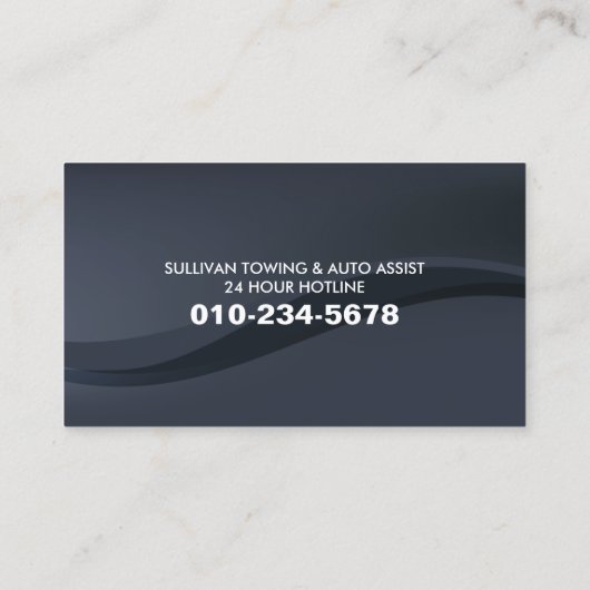 牽引牽引トラック自動補助 名刺 (裏面)