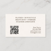 牽引牽引トラック 名刺 (裏面)