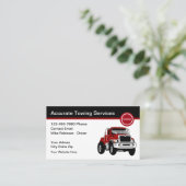 牽引牽引車のトラックドライバーの名刺 名刺 (スタンド正面)