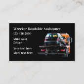 牽引車の難破船テーマ 名刺 (正面)