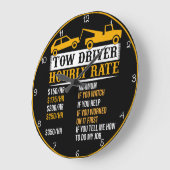 牽引運転時給チャート ラージ壁時計 (傾斜)