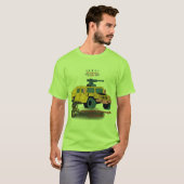 犠牲による強さライム Tシャツ (正面フル)