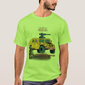 犠牲による強さライム Tシャツ (正面)
