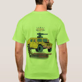 犠牲による強さライム Tシャツ (裏面)