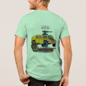 犠牲による強さ グリーン トライブレンドＴシャツ (裏面)