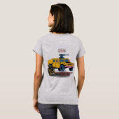 犠牲による強さ グレー Tシャツ (裏面フル)