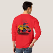 犠牲による強さ 赤 Tシャツ (裏面フル)