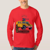 犠牲による強さ 赤 Tシャツ (正面)