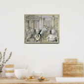 犠牲のための準備を描いたレリーフ、 浮き彫り ポスター (キッチン)