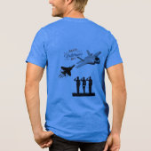 犠牲の星 青 トライブレンドTシャツ (裏面)