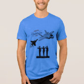 犠牲の星 青 トライブレンドTシャツ (正面)