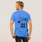 犠牲の星 青 トライブレンドTシャツ (フル背面)
