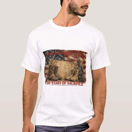 犠牲の250年 Tシャツ (正面)
