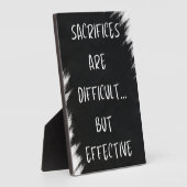 犠牲は難しいが効果的な表示である フォトプラーク (側面)