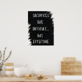 犠牲は難しいやる気を起こさせる- ポスター (キッチン)