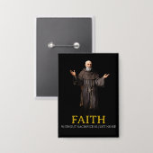 犠牲を伴わない信仰は単なる雑音ボタンである 缶バッジ (正面/裏面)