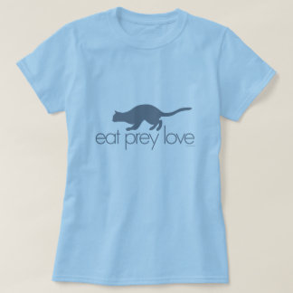 犠牲愛灰色のプリントを食べて下さい Tシャツ