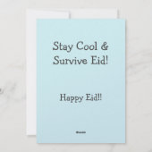 犠牲祭のユーモア画像 - 休暇モードのヤギ シーズンカード (裏面)