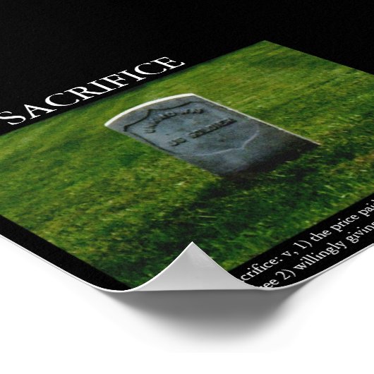 犠牲 ポスター (角)