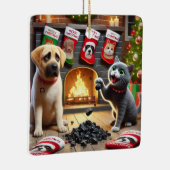 犬いけなと猫 セラミックオーナメント (右)