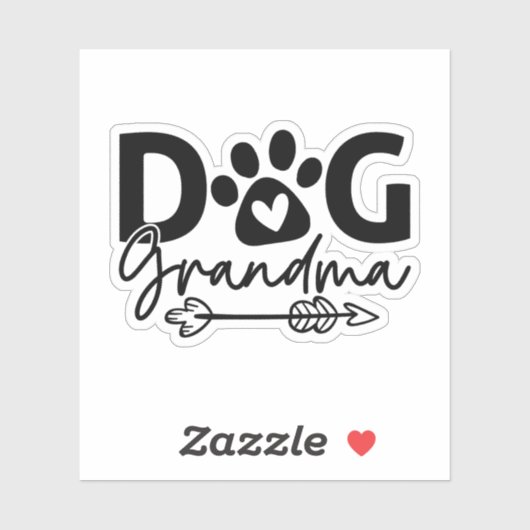 犬おばあちゃんグランドドッグおもしろい犬オーナードッグ恋人 シール (シート)