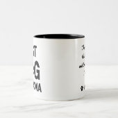 犬おばあちゃん最高の犬おばあちゃん私は私のおばあちゃんを愛している ツートーンマグカップ (中央)