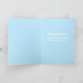 犬おもしろいからのリス誕生日カード カード (内部)