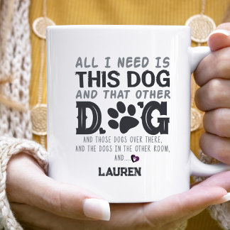 犬おもしろいしか必要ない コーヒーマグカップ