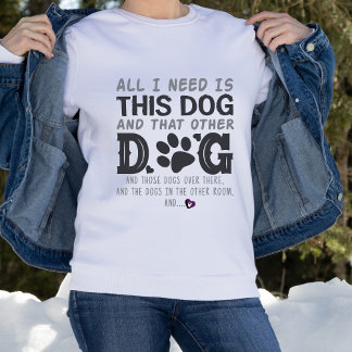 犬おもしろいしか必要ない スウェットシャツ