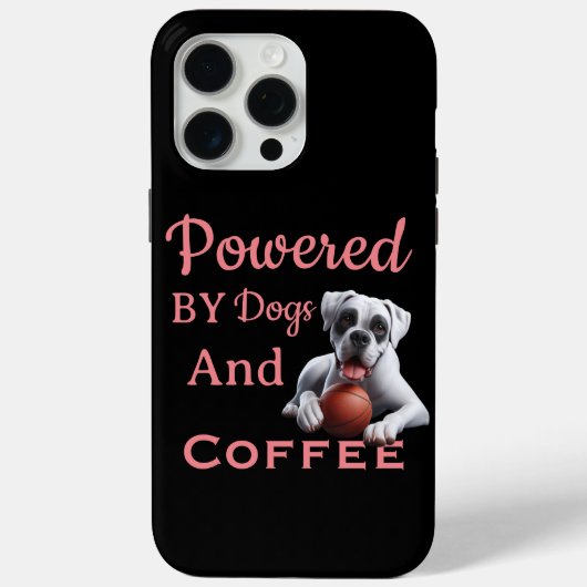 犬おもしろいとコーヒーで動く Case-Mate iPhoneケース (裏面)