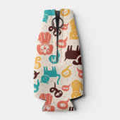 犬おもしろいと猫の柄 ボトルクーラー (裏面)