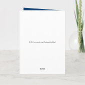 犬おもしろいと鳥の動物のクリスマスカードを歌う シーズンカード (裏面)