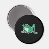 犬おもしろいのカエル マグネット (正面/裏面)