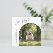 犬おもしろいのクリスマいけなスアーチ写真を定義 シーズンカード (スタンド正面)