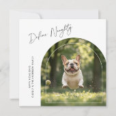 犬おもしろいのクリスマいけなスアーチ写真を定義 シーズンカード (正面)