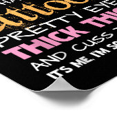 犬おもしろいのトリマーに入れ墨が入っている ポスター (角)