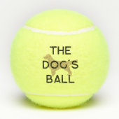 犬おもしろいのボール金レトリバーのテニスボール テニスボール (裏面)