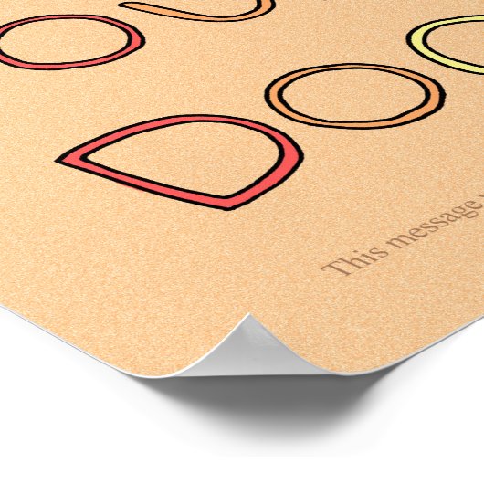 犬おもしろいのポスターを感動的抱き締める ポスター (角)