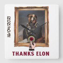 犬おもしろいの服を着絵画た犬