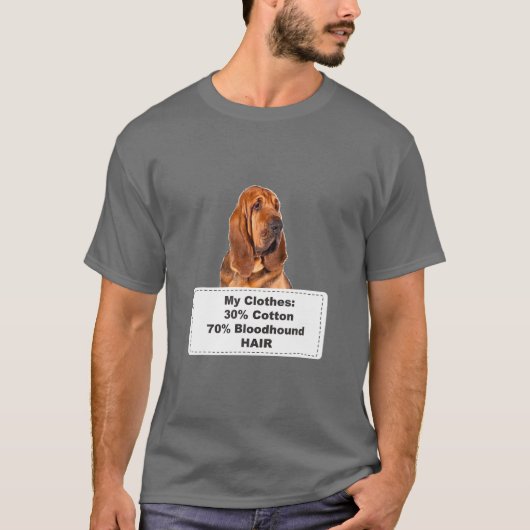 犬おもしろいの流血犬 Tシャツ (正面)