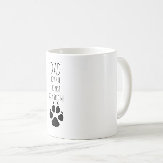 犬おもしろいの父の日 コーヒーマグカップ (正面右)