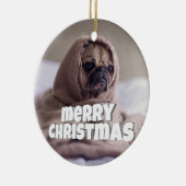 犬おもしろいの セラミックオーナメント (右)