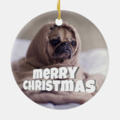 犬おもしろいの セラミックオーナメント (裏面)