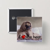 犬おもしろいの 缶バッジ (正面&裏面)