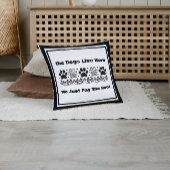 犬おもしろいは家賃を払うだけここに住んでいる クッション