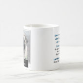 犬おもしろいノベルティムグショットパーソナライズされたフォト文字 コーヒーマグカップ (中央)