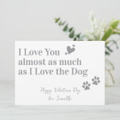 犬おもしろいペットのバレンタインデーが大好き シーズンカード (スタンド正面)